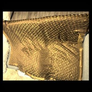 Louis Vuitton brown monogram shine shawl